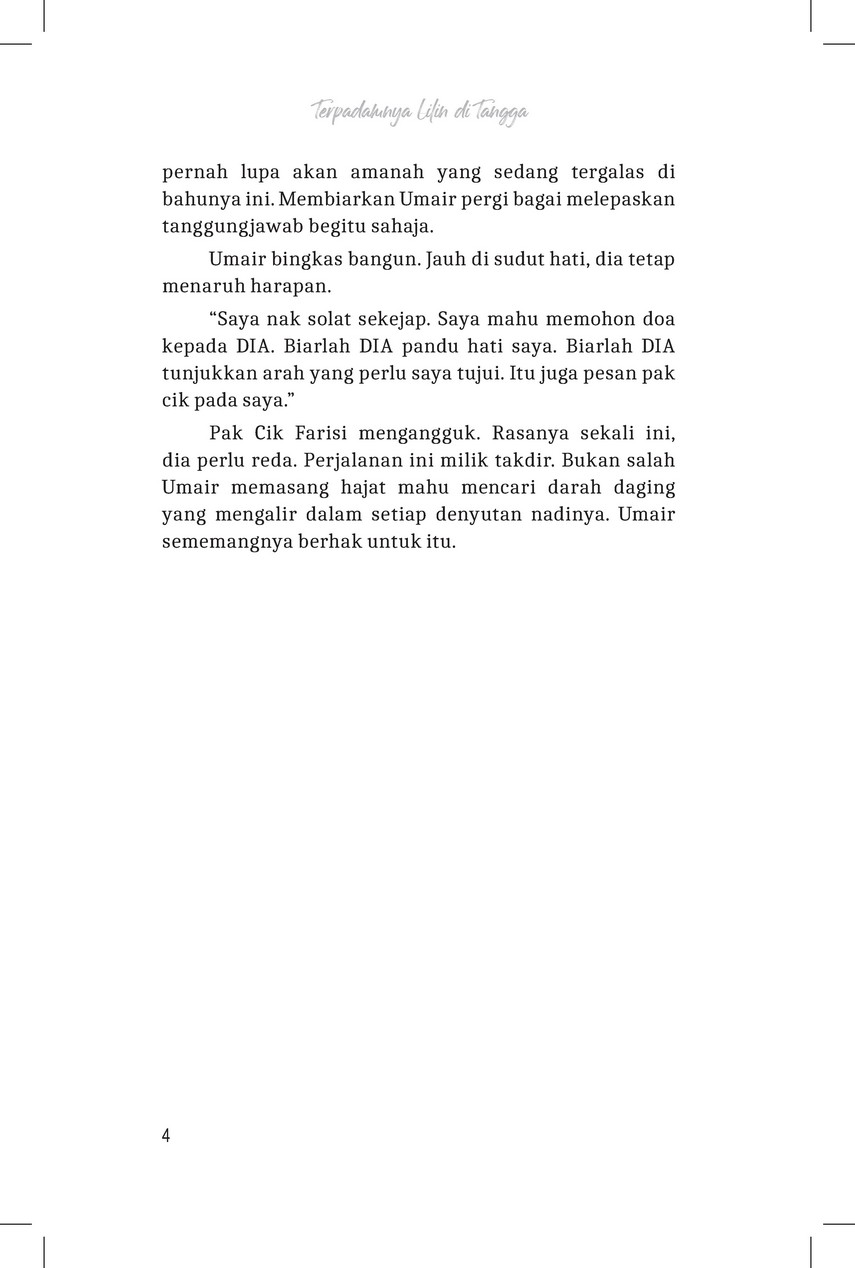 Terpadamnya Lilin Di Tangga